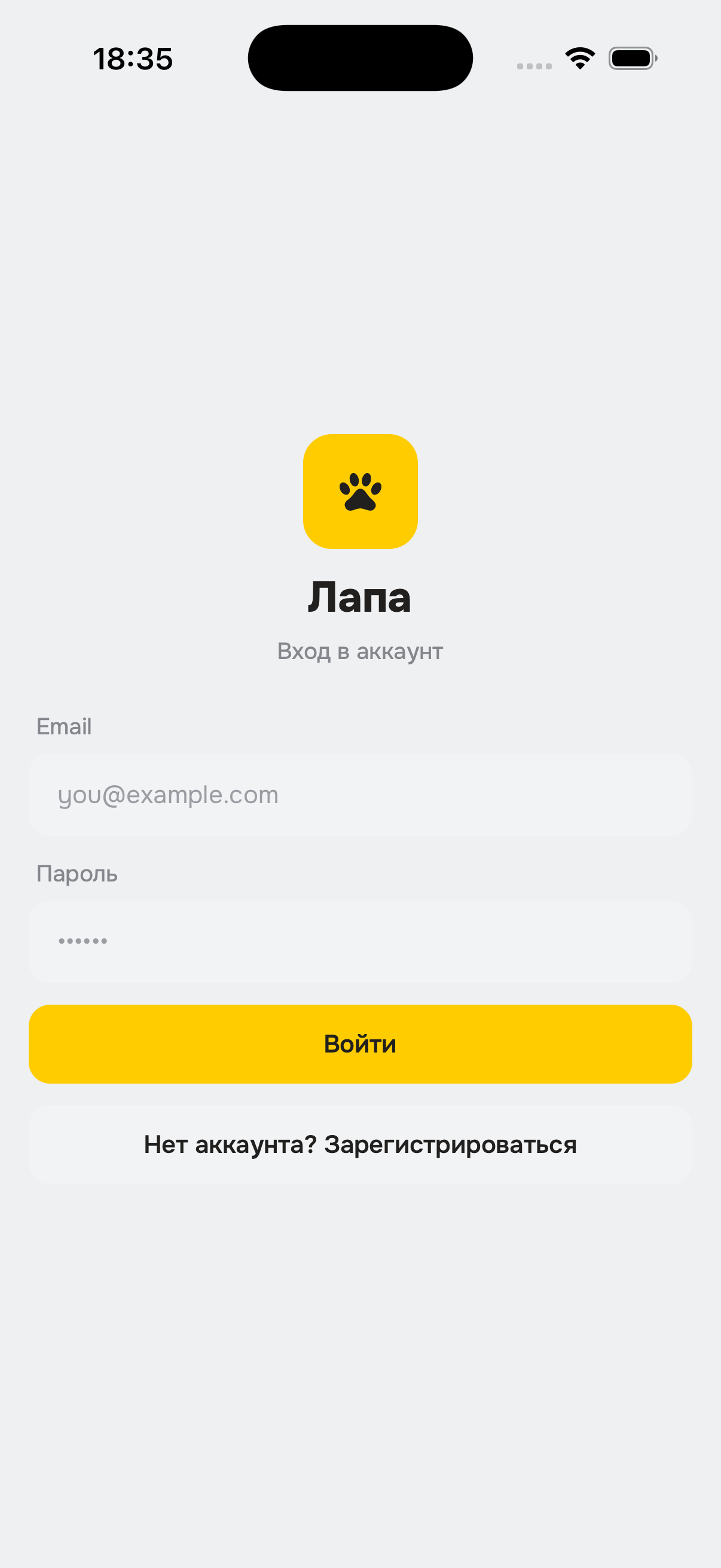 Вход в Лапу